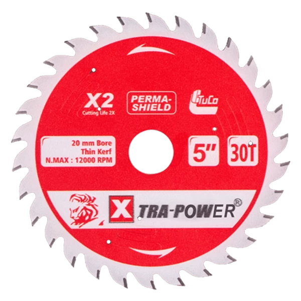 Xtra Power X2 TCT Saw Blade 5" X 30T (125MM)