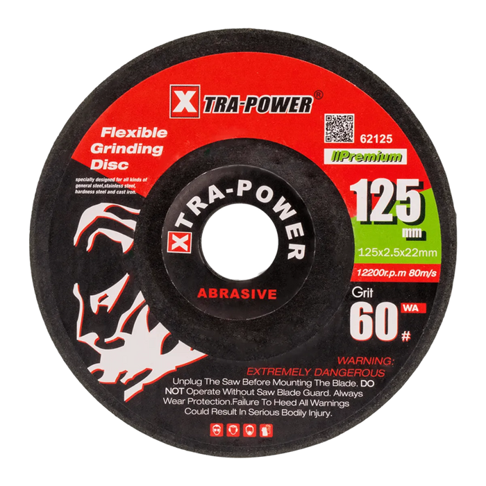 Xtra Power WA Grinding Wheel Premium 5" #60