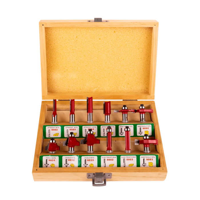 Xtra Power XP Router Bit Set 12 Pcs (NEW TYPE)