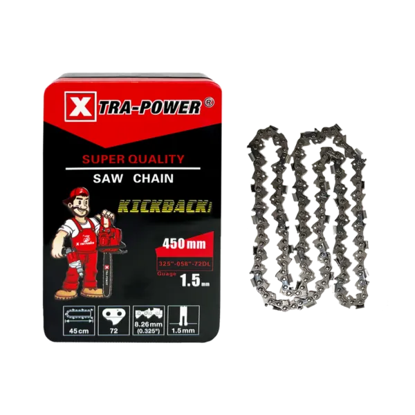 Xtra Power XP Kickback Chain for Chain Saw 22"