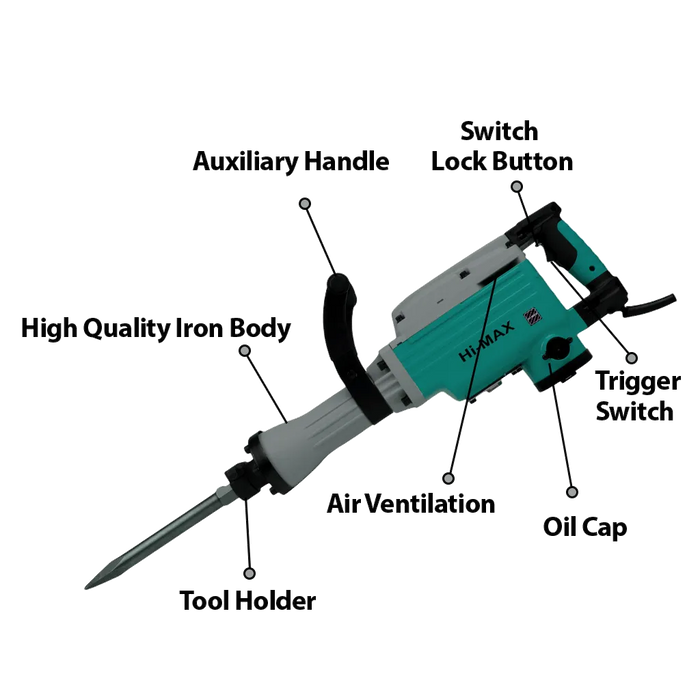 Hi-Max IC-065A Demolition Hammer 30MM 16Kg