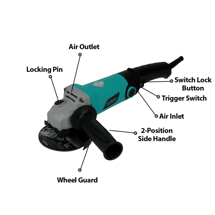 Hi-Max IC-073 Angle Grinder 100MM 4"