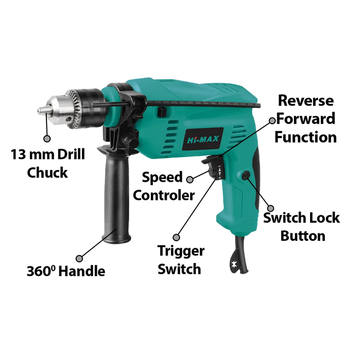 Hi-Max IC-083 Impact Drill 13MM 550W