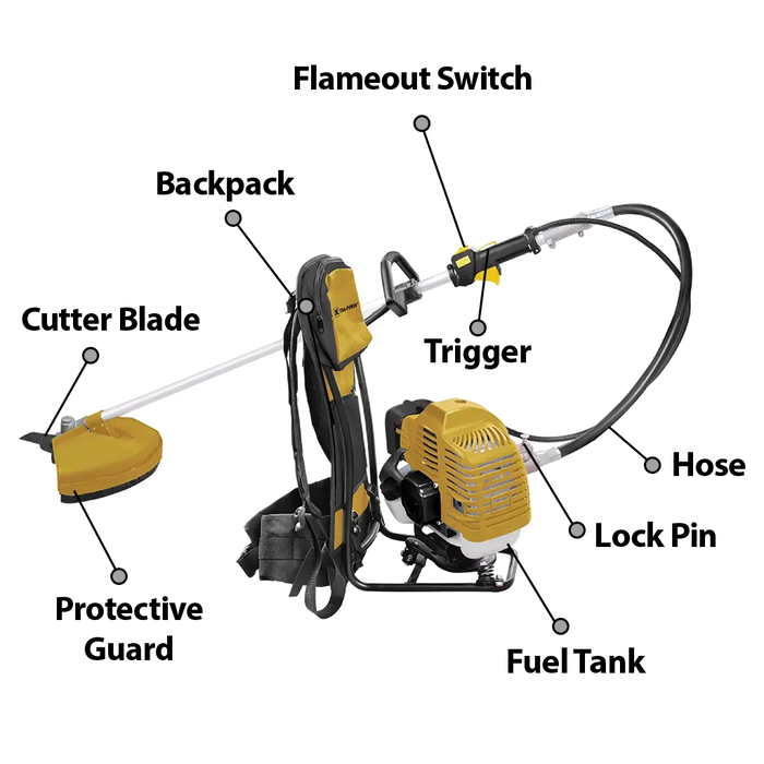 Xtra Power Gold XPG-BC2B Backpack Brush Cutter 255MM 10"