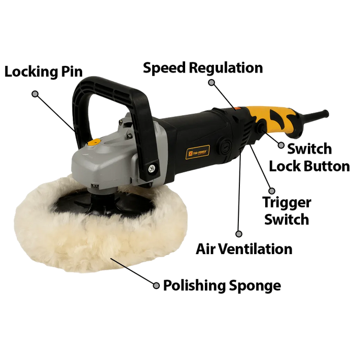 Xtra Power Heavy Duty XP-1151 Electrical Polisher 180MM 7"