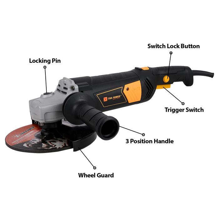 Xtra Power Heavy Duty XP-1109 Angle Grinder 180MM 7"