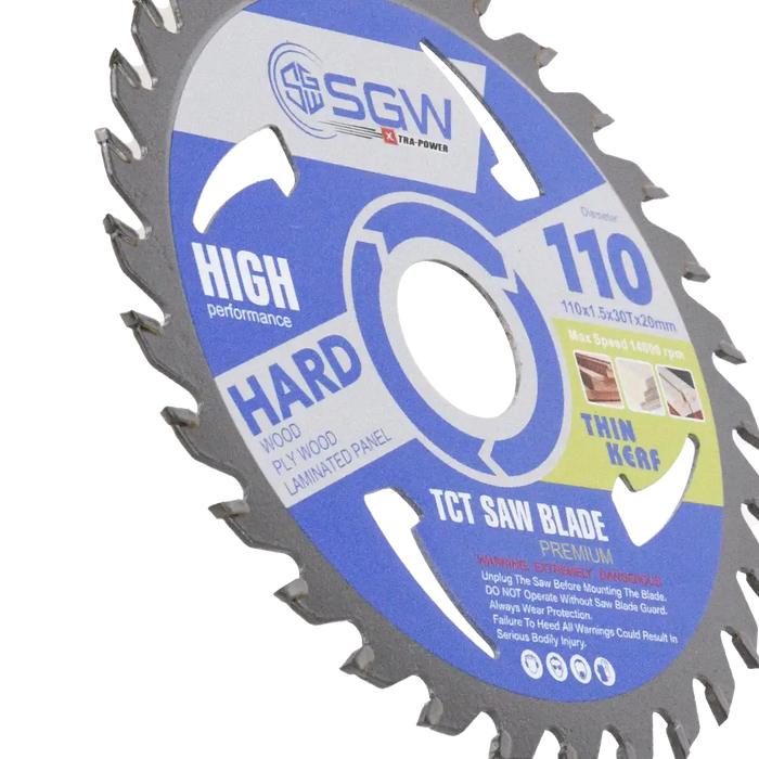 Xtra Power SGW TCT Thin Kerf Saw Blade 4" X 30T (110)