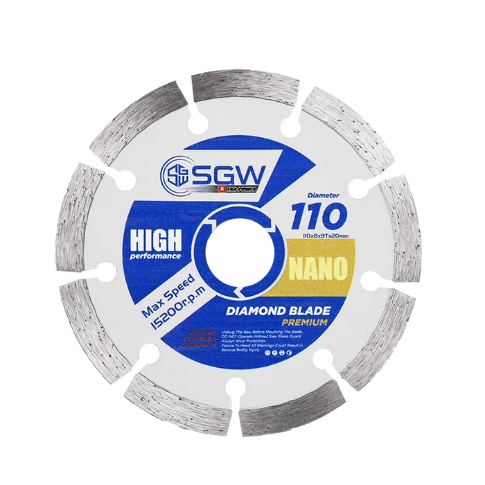 Xtra Power Diamond Saw Blade SGW Nano 110MM