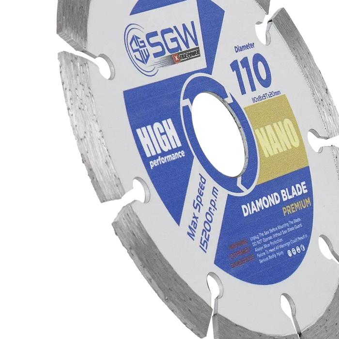 Xtra Power Diamond Saw Blade SGW Nano 110MM