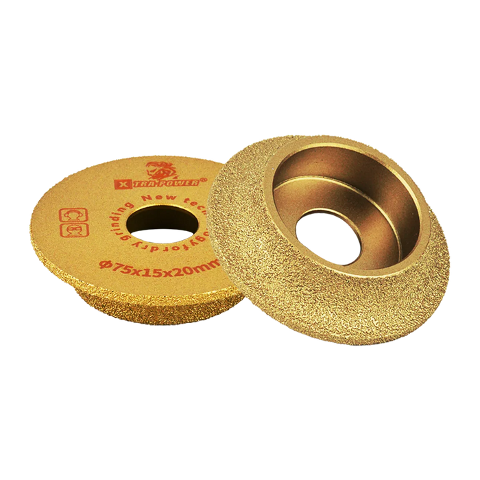 Xtra Power Vacuum Brazed Grinding Wheel French Border 75X35MM