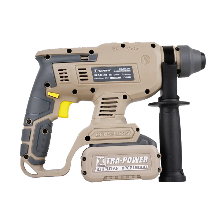 Xtra Power XPC-RH-01 Brushless Rotary Hammer 3 Function SDS 21V