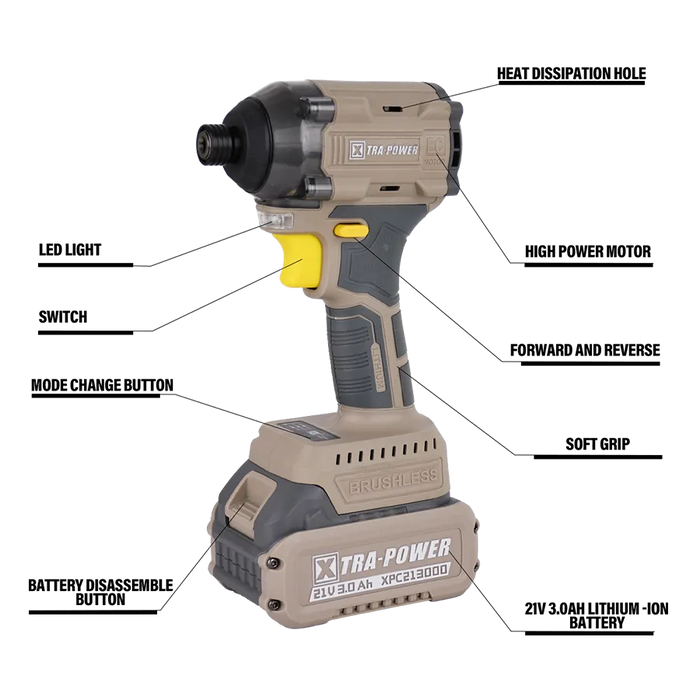 Xtra Power XPC-IS-01 Impact Screw Driver 21V