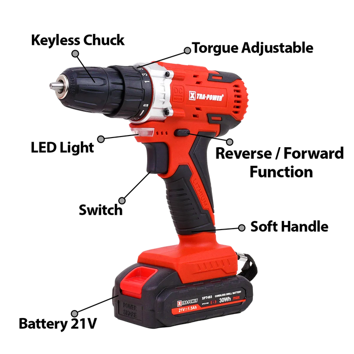 Xtra Power 483 Cordless Drill Machine 10mm