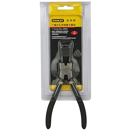 Stanley 84-447-23 Bent Internal Circlip Plier 7"