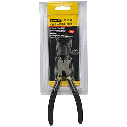 Stanley 84-341-23 Bent External Circlip Plier 7"