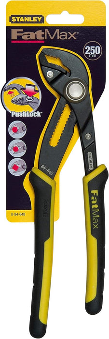 Stanley 0-84-648 Fatmax Groove Joint Plier with Push Lock Button 10"