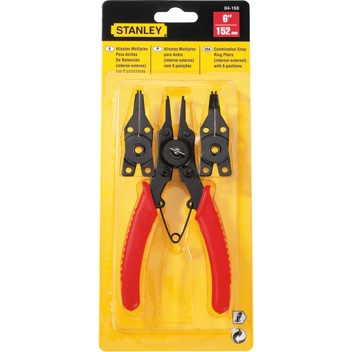 Stanley 84-168 Combination Snap Ring Pliers 6" (Internal + External)