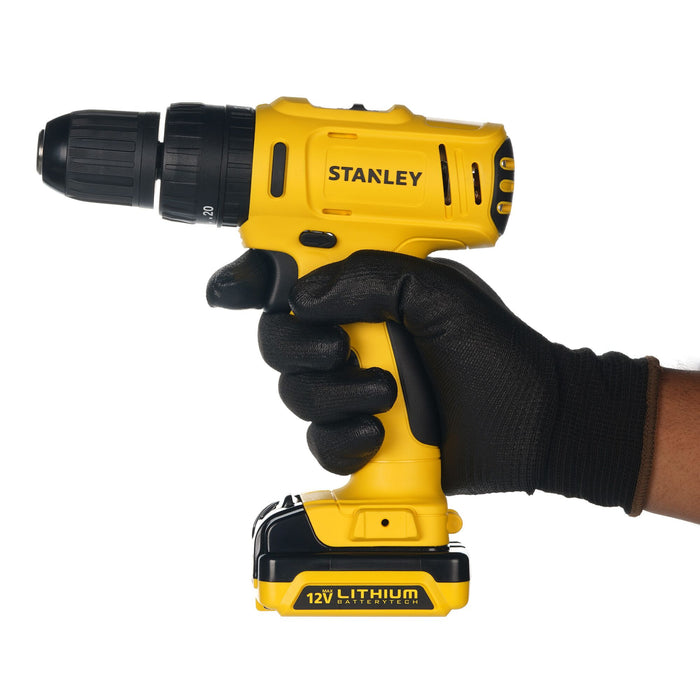 Stanley SCH121S2KA-B1 10mm Cordless Percussion Screwdriver + Carrying Case