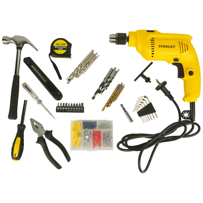 Stanley SDH550KP-IN 550W Drill Kit With 120+ Pieces