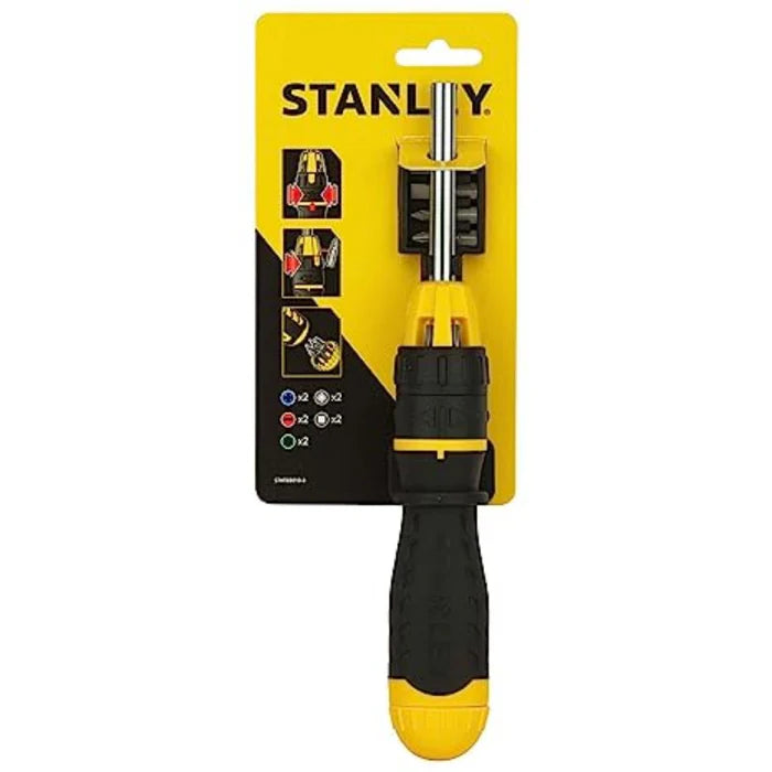 Stanley STHT68010-8 Ratcheting Multi-Bit Screwdriver (10 Pc. Set)