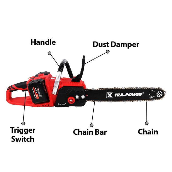 Xtra Power XPT 538 Cordless Chain Saw 405MM 18"